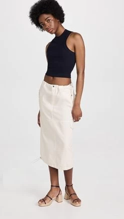 STAUD Justine Skirt 10 STAUD Justine Skirt -Staud Outlet Store staud315041a530 1678221750997 2 0. UX357 QL90