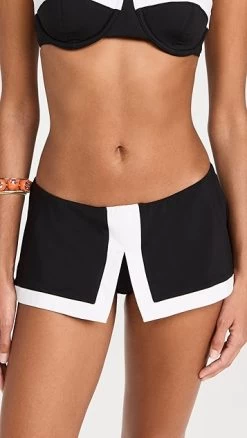 STAUD Penny Swim Skirt