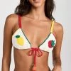 STAUD Crochet Bikini Top