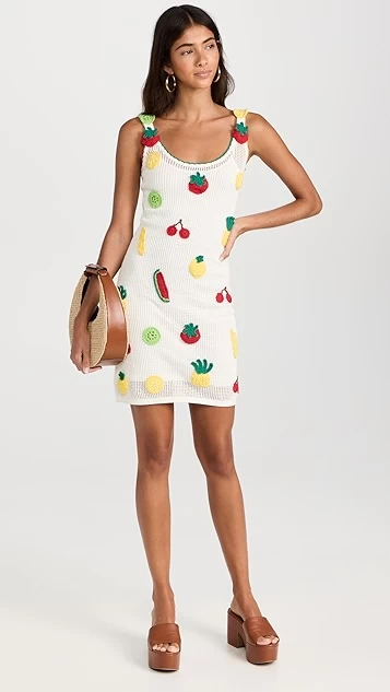 STAUD Mini Maracuya Knit Dress 4 STAUD Mini Maracuya Knit Dress - Image 4