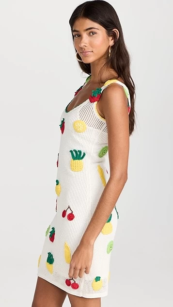 STAUD Mini Maracuya Knit Dress 3 STAUD Mini Maracuya Knit Dress - Image 3