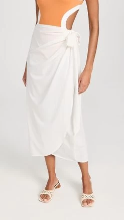 STAUD Angelica Wrap Skirt