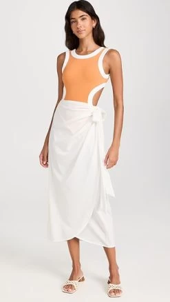 STAUD Angelica Wrap Skirt -Staud Outlet Store staud31655102ca 1680640503406 2 0. UX357 QL90