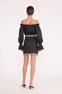 TRISTAN TOP | BLACK -Staud Outlet Store tristan top black 01803 web