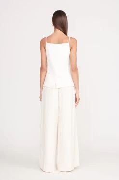 CALEB PANT | ECRU -Staud Outlet Store una top ecru 5 efc974bd b48e 4bed a433 8cfabd1436c4