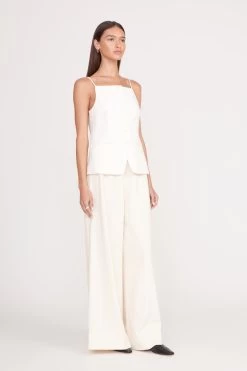 CALEB PANT | ECRU -Staud Outlet Store una top ecru 7 1595141f 5bac 4678 81c8 0b68316c2aac