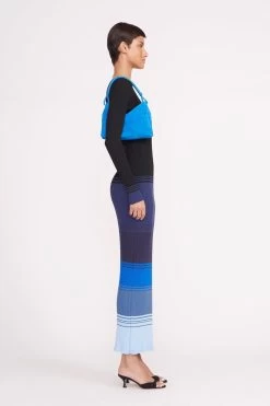 VALERIE SHOULDER BAG | DIRECTOR BLUE SUEDE -Staud Outlet Store valerie shoulder bag director blue