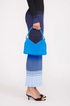 VALERIE SHOULDER BAG | DIRECTOR BLUE SUEDE -Staud Outlet Store valerie shoulder bag director blue 1 312fd0bb 14c6 4537 aa82 85d61952bc09