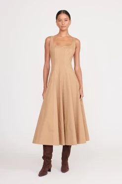 WELLS DRESS | CAMEL