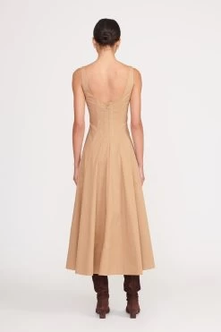 WELLS DRESS | CAMEL -Staud Outlet Store wells dress camel 4 web 40967554 18b6 4e98 b95a fd16768c0c61